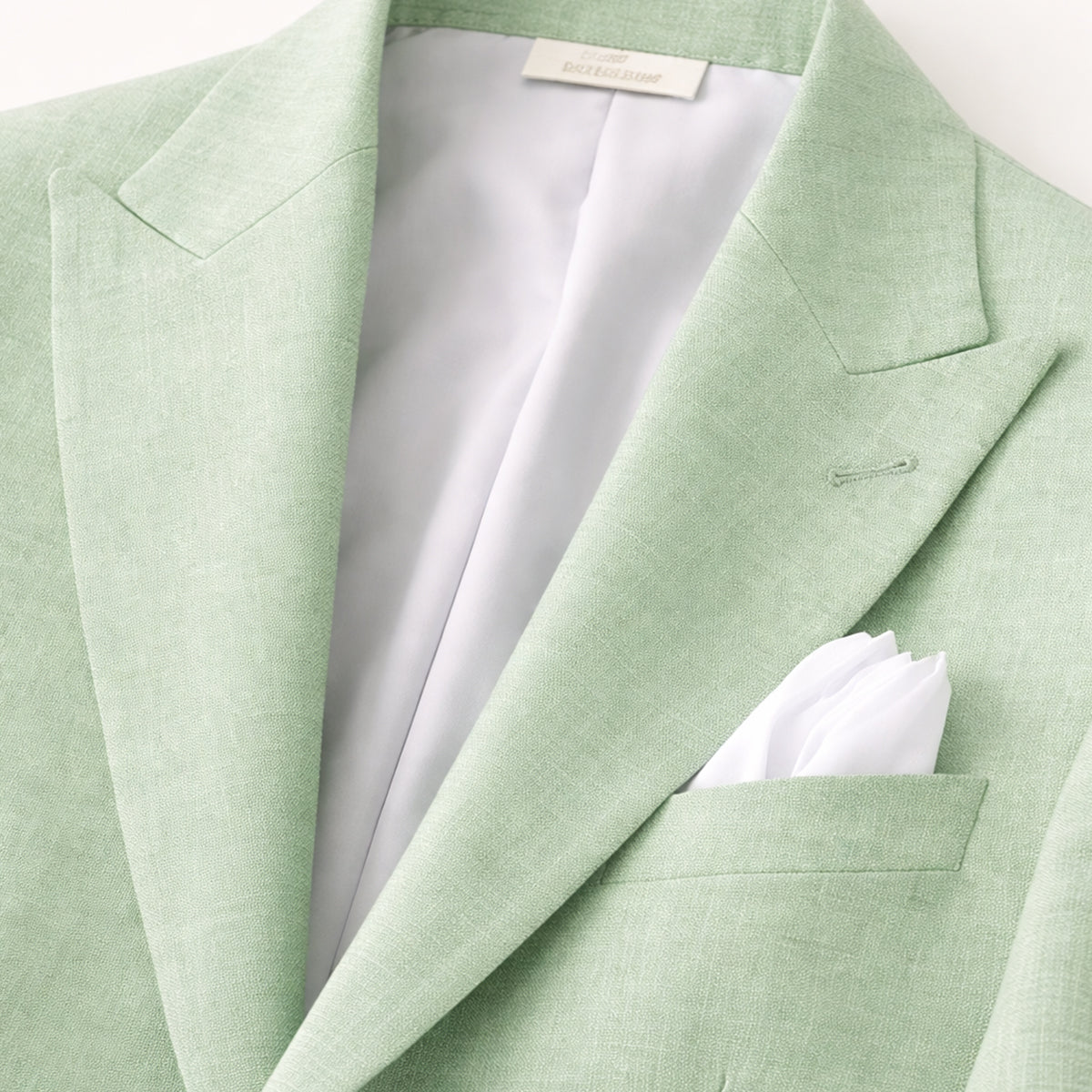 Men's Linen Notch Lapel Two Piece Blazer and Trouser Suit Set