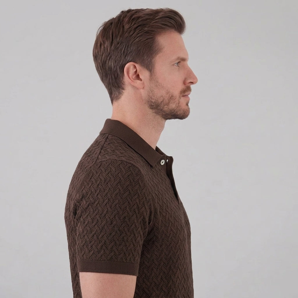 Men’s Summer Short Sleeve Solid Color Polo Shirt
