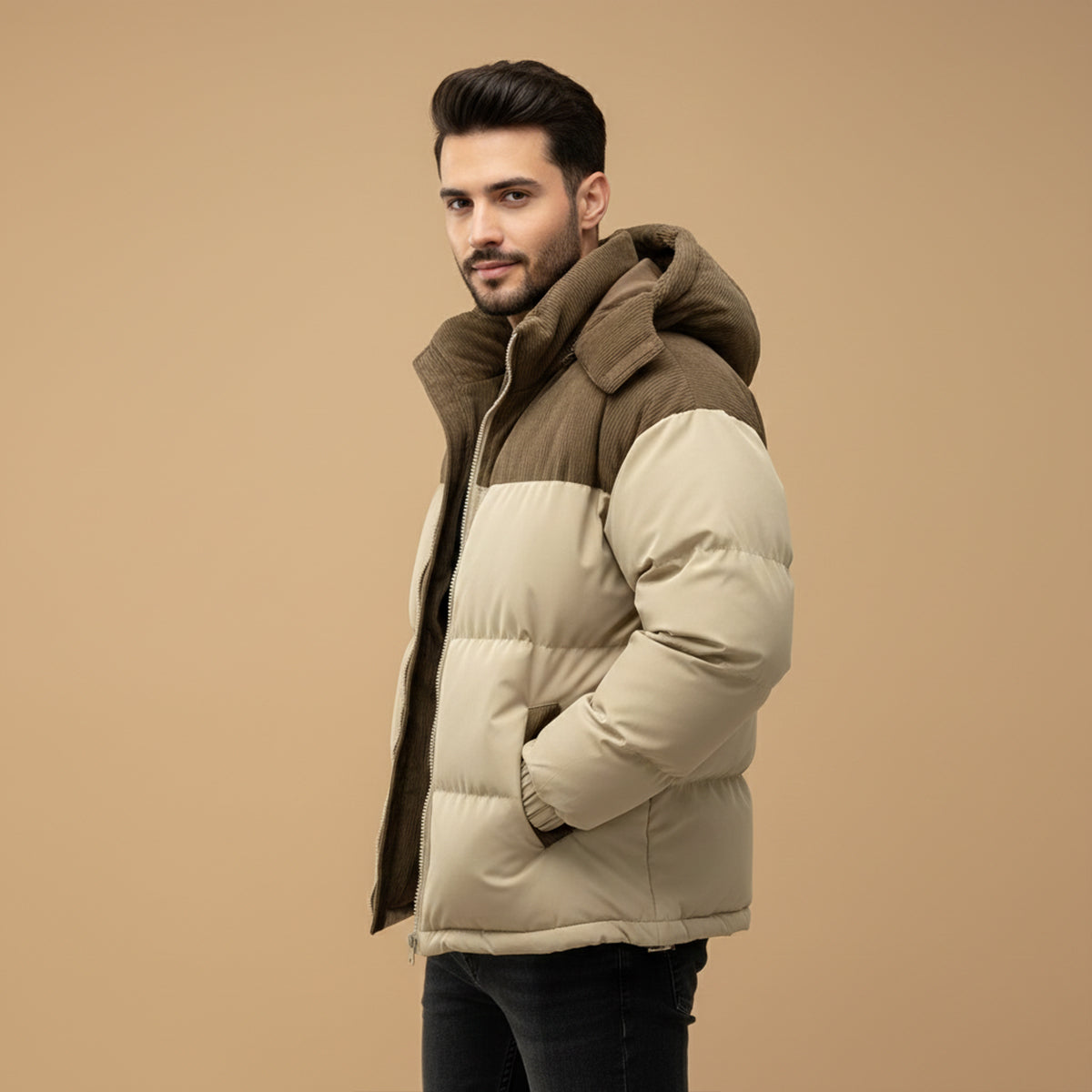 Men's Thick Winter Hooded Puffer Jacket