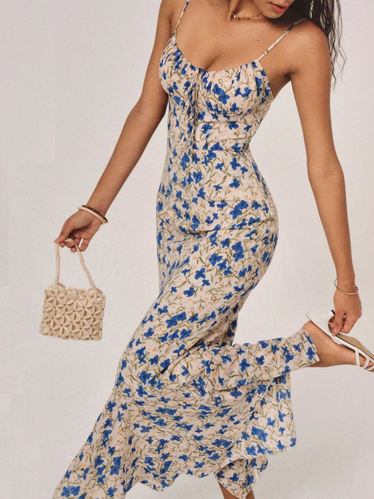 Skyla - Blooming Grace Floral Maxi Dress - Lena Muse